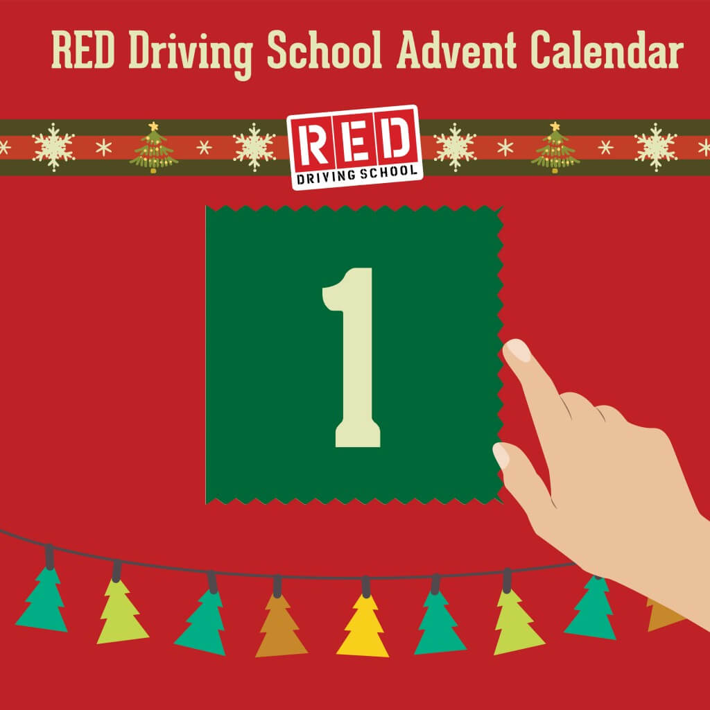 RED driving school advent calendar